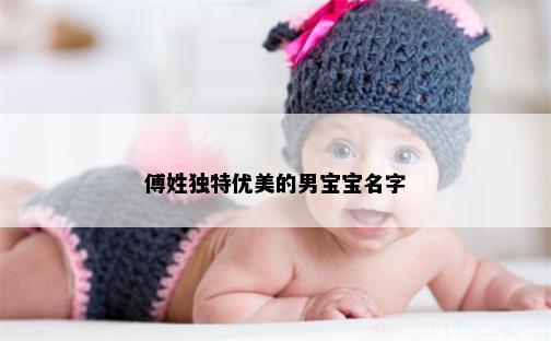 傅姓独特优美的男宝宝名字