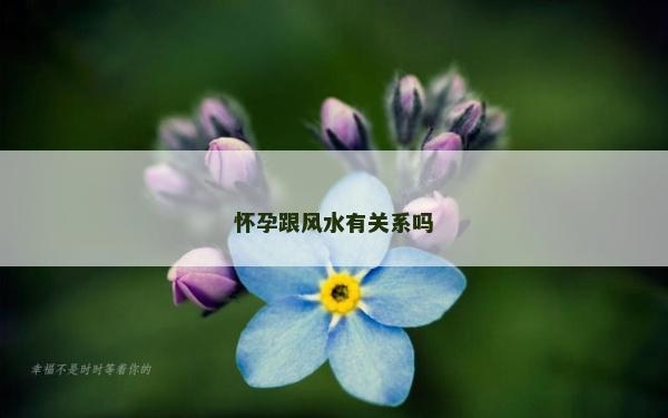 怀孕跟风水有关系吗
