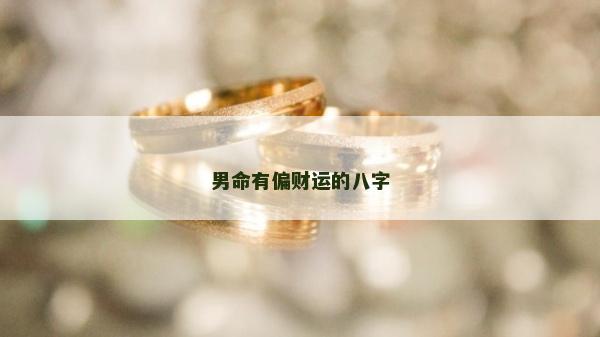 男命有偏财运的八字
