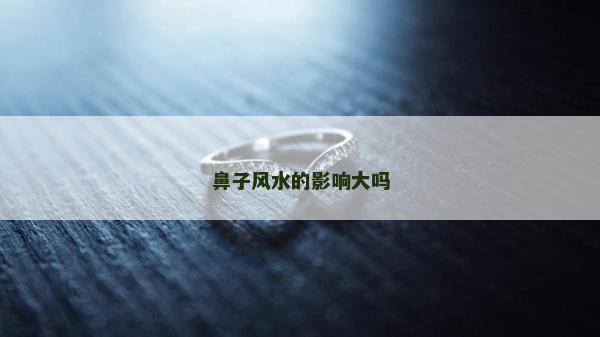 鼻子风水的影响大吗