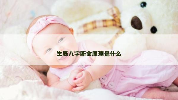 生辰八字断命原理是什么