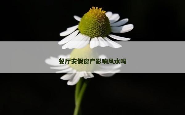 餐厅安假窗户影响风水吗