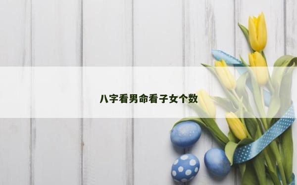 八字看男命看子女个数