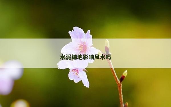 水泥铺地影响风水吗