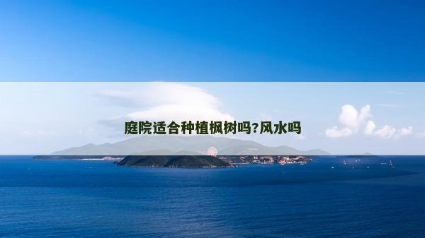 庭院适合种植枫树吗?风水吗
