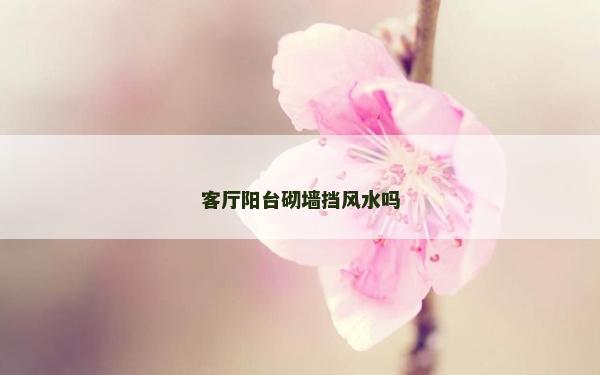 客厅阳台砌墙挡风水吗
