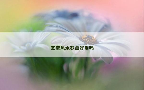 玄空风水罗盘好用吗