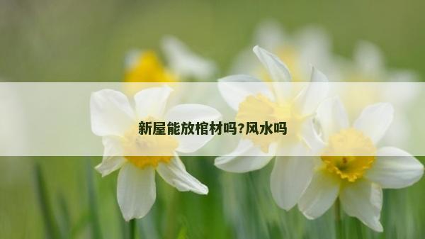 新屋能放棺材吗?风水吗