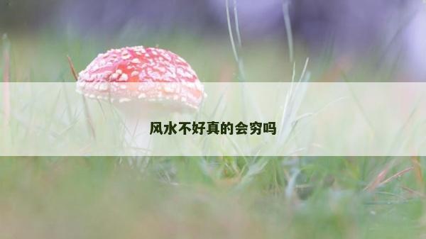 风水不好真的会穷吗