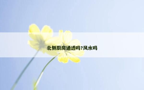 北侧厨房通透吗?风水吗