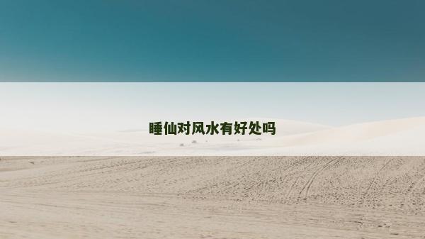 睡仙对风水有好处吗