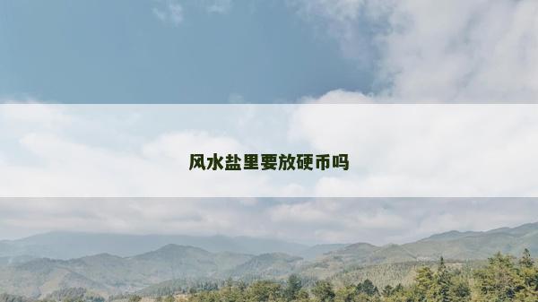 风水盐里要放硬币吗