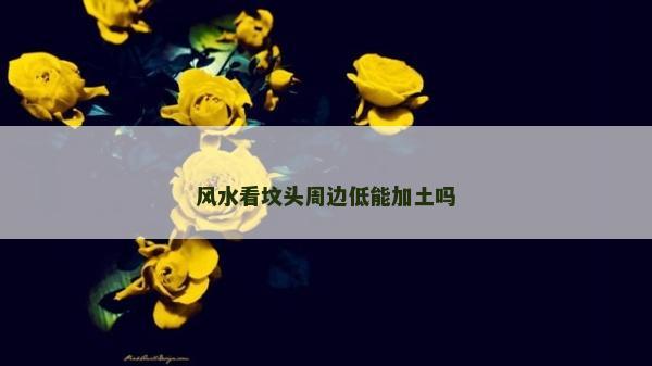 风水看坟头周边低能加土吗