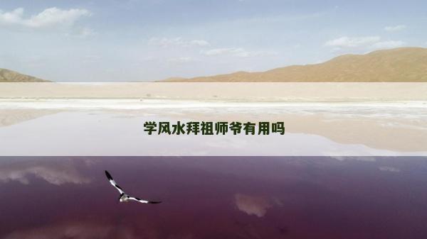 学风水拜祖师爷有用吗
