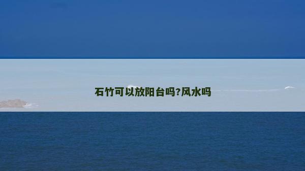 石竹可以放阳台吗?风水吗