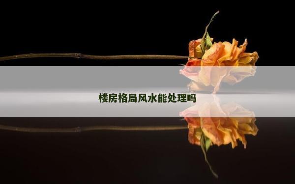 楼房格局风水能处理吗