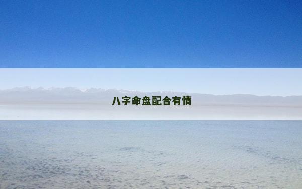 八字命盘配合有情
