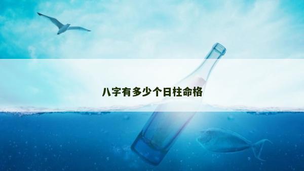 八字有多少个日柱命格
