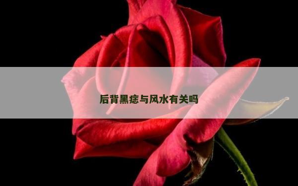 后背黑痣与风水有关吗