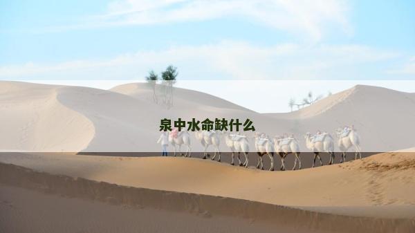 泉中水命缺什么