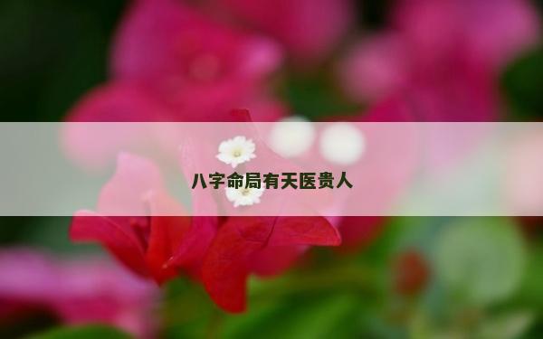 八字命局有天医贵人
