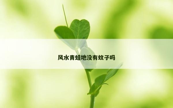 风水青蛙地没有蚊子吗