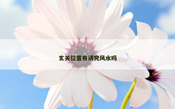 玄关位置有讲究风水吗