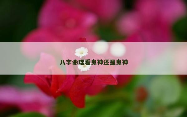 八字命理看鬼神还是鬼神
