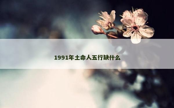1991年土命人五行缺什么