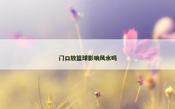 门口放篮球影响风水吗
