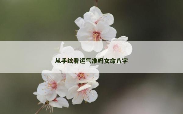 从手纹看运气准吗女命八字