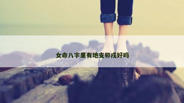 女命八字里有地支卯戌好吗