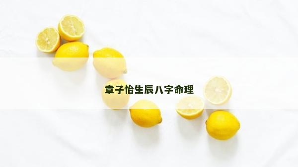 章子怡生辰八字命理