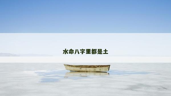 水命八字里都是土