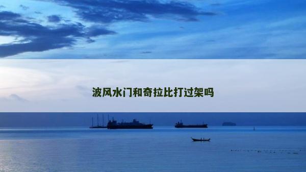波风水门和奇拉比打过架吗