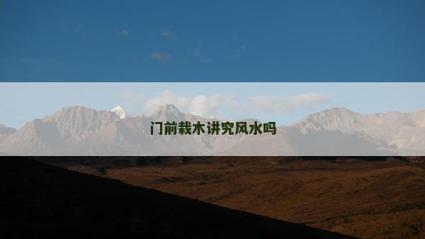 门前栽木讲究风水吗