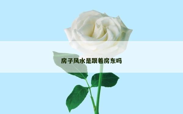 房子风水是跟着房东吗