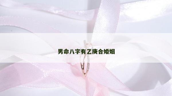 男命八字有乙庚合婚姻