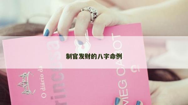 制官发财的八字命例