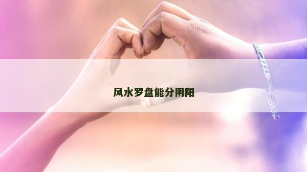 风水罗盘能分阴阳