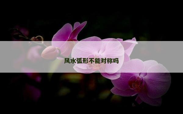 风水弧形不能对称吗