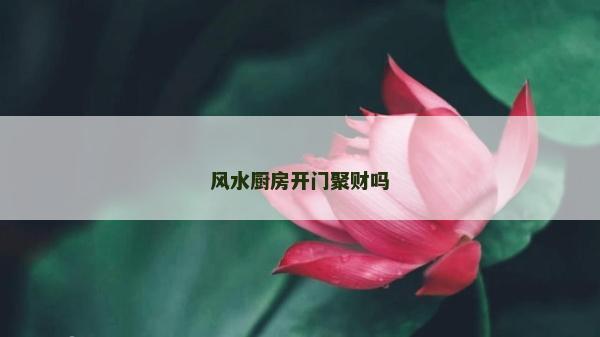 风水厨房开门聚财吗