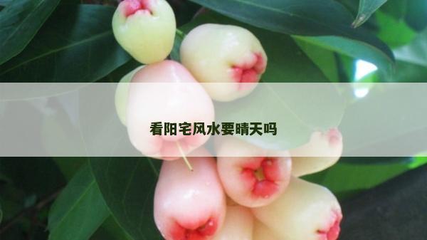 看阳宅风水要晴天吗