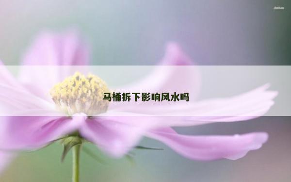马桶拆下影响风水吗