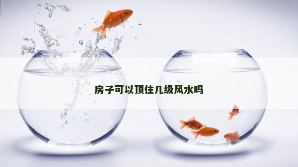 房子可以顶住几级风水吗
