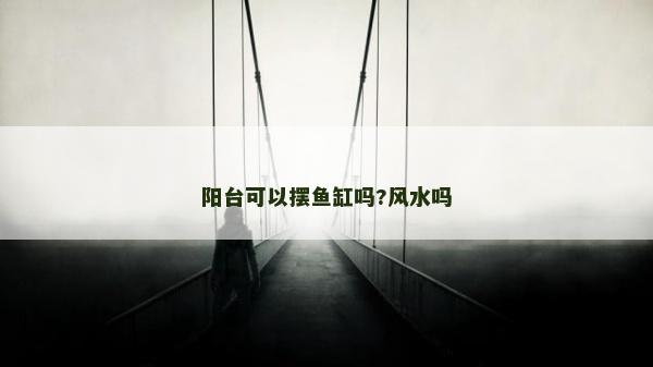 阳台可以摆鱼缸吗?风水吗