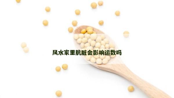 风水家里肮脏会影响运数吗