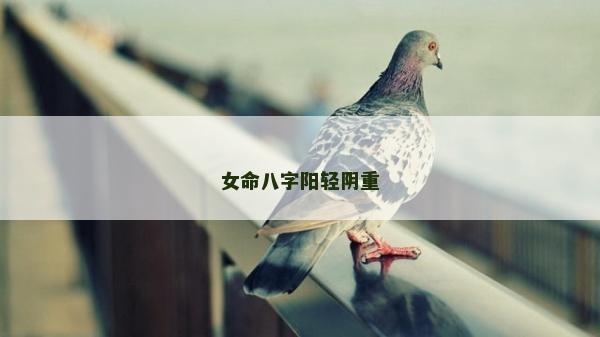 女命八字阳轻阴重