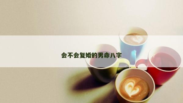 会不会复婚的男命八字