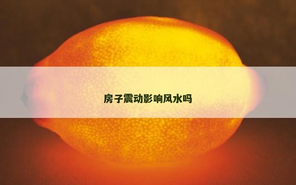 房子震动影响风水吗